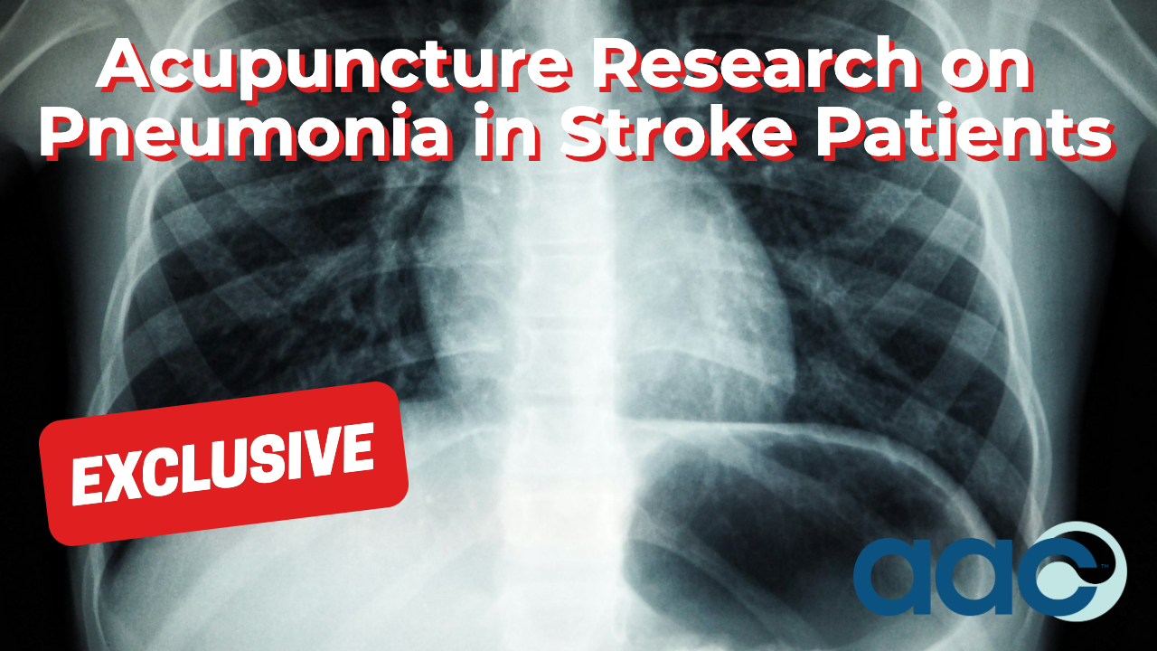 HD_Acupuncture Research on Pneumonia in Stroke Patients